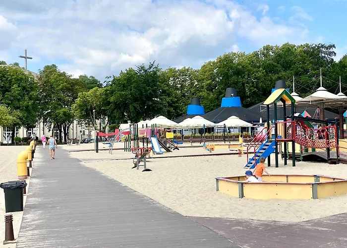 Nadmorski Z Tarasem Nad Bulwarem Lägenhet